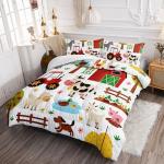 Farm Theme Kids Comforter Set with Pillowcases