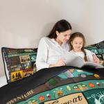 Erosebridal Camping Themed Twin Comforter Set