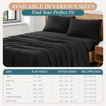 Ultra Soft Twin Bed Sheet Set – Black