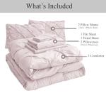 Lane Linen Twin Comforter Set - 5 Piece Soft Bedding