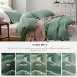 Sage Green Queen Duvet Cover Set - 3 Pieces