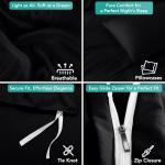 Utopia Bedding Queen Duvet Cover Set - Black