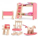 Miniature Dollhouse Bedroom Furniture Set for Kids