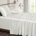 Vonty Cooling Satin Queen Sheet Set - Ivory