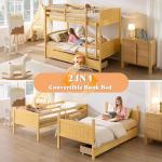 Twin Over Twin Bunk Bed with Storage Drawers