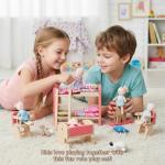 Miniature Dollhouse Bedroom Furniture Set for Kids