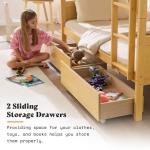 Twin Over Twin Bunk Bed with Storage Drawers