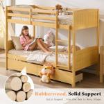 Twin Over Twin Bunk Bed with Storage Drawers