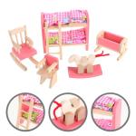 Miniature Dollhouse Bedroom Furniture Set for Kids