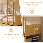 Twin Over Twin Bunk Bed with Storage Drawers