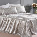 Leopard Print Satin Queen Sheet Set - 4 Pieces