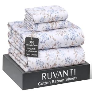 Soft Cotton Queen Bed Set with Deep Pockets