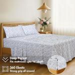 Soft Cotton Queen Bed Set with Deep Pockets