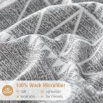 Lekesky King Size Grey Duvet Cover Set