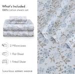 Soft Cotton Queen Bed Set with Deep Pockets