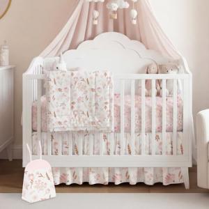 Floral Crib Bedding Set for Boys and Girls