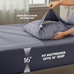 Utopia Double Bed Set - Soft Microfiber, Gray