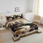 Rustic Bear Comforter Set for Cabin Decor
