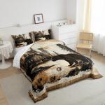 Rustic Bear Comforter Set for Cabin Decor