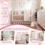 Floral Crib Bedding Set for Boys and Girls