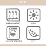 NANKO Queen Floral Pillowcase Set - 2 Pack