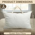 Cotton Canvas Pillow Storage Bags - 2 Pack