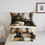 Rustic Bear Comforter Set for Cabin Decor