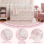Floral Crib Bedding Set for Boys and Girls