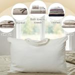 Cotton Canvas Pillow Storage Bags - 2 Pack