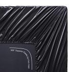 Black Satin Bed Sheet Set - Full Size