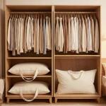 Cotton Canvas Pillow Storage Bags - 2 Pack