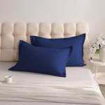 Navy Blue Microfiber Pillow Shams - 2 Pack