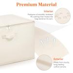 Canvas Cotton Comforter Storage Bags - 4 Pack