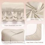 Wowelife Girls Toddler Bedding Set with Ruffles