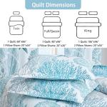 Coastal King Quilt Set - Reversible Nautical Bedding