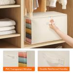 Canvas Cotton Comforter Storage Bags - 4 Pack