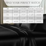 Luxury Satin King Size Bed Sheet Set - Black