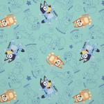 Bluey Toddler Bed Sheet Set - Green