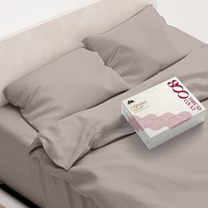 Luxury Egyptian Cotton King Sheet Set - Khaki