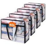 Lifewit 4 Pack Clear Storage Bags for Bedding