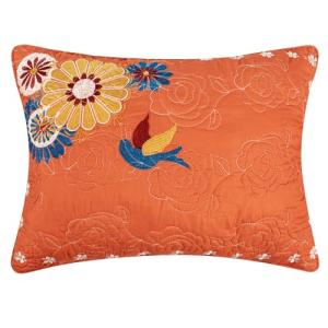 Topanga Orange Standard Pillow Sham by Barefoot Bungalow