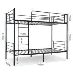 Sturdy Twin Over Twin Bunk Bed for Kids