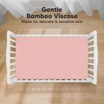 KeaBabies 2-Pack Bamboo Baby Crib Sheets - Rose