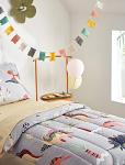 Colorful Dinosaur Toddler Bedding Set - 4 Pieces