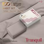 Luxury Egyptian Cotton King Sheet Set - Khaki