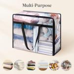 Lifewit 4 Pack Clear Storage Bags for Bedding