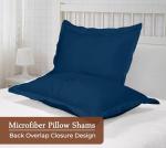 Navy 2-Pack Standard Microfiber Pillow Shams