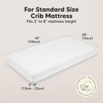 KeaBabies 2-Pack Bamboo Baby Crib Sheets - Rose