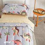 Colorful Dinosaur Toddler Bedding Set - 4 Pieces