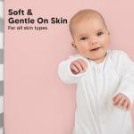 KeaBabies 2-Pack Bamboo Baby Crib Sheets - Rose